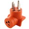 Ac Works Plug Adapter, 5-15/20R, 14-50P, 5-20P, 14-50P, 0 ft., Orange AD1450520 - alternate 1